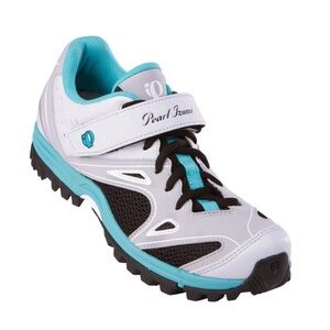 Pearl Izumi X-Alp Impact MTB Shoe cycling lace up grey turquoise biking bike